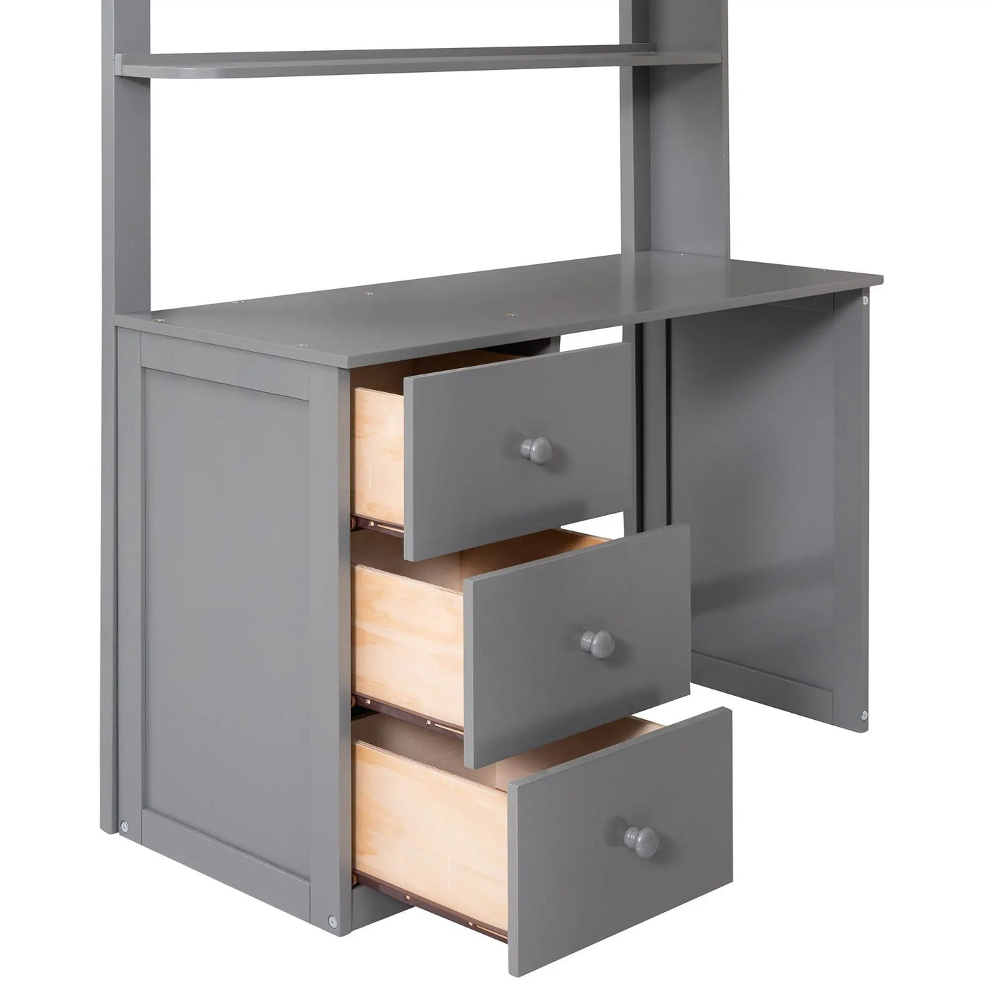 Loft Bed With Drawers, Desk, And Wardrobe by HouseOfZazla