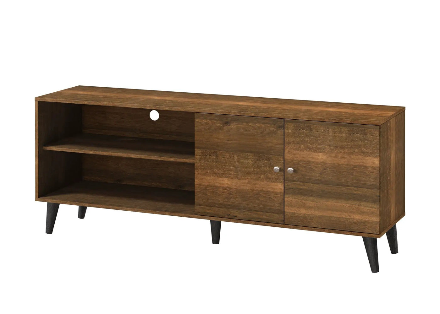 Amidon - TV Stand, With 2 Storage Shelves And 1 Cabinet by HouseOfZazla