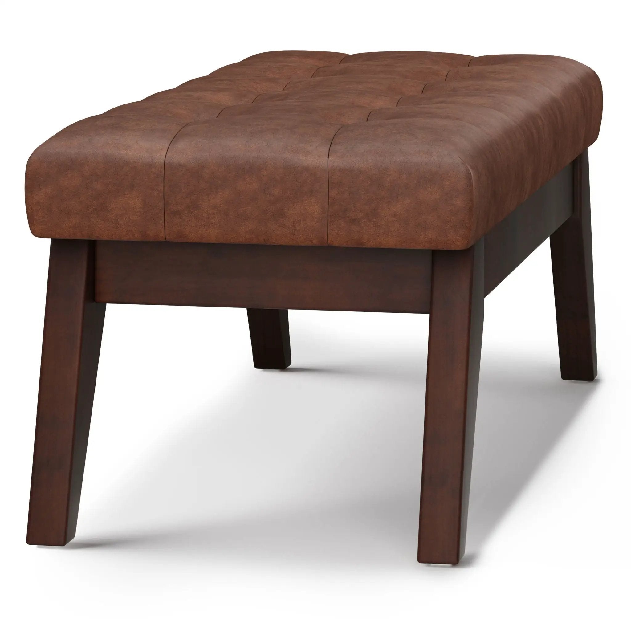Draper - Upholstered Mid Century Tufted Ottoman Bench by Unique Piece Furniture