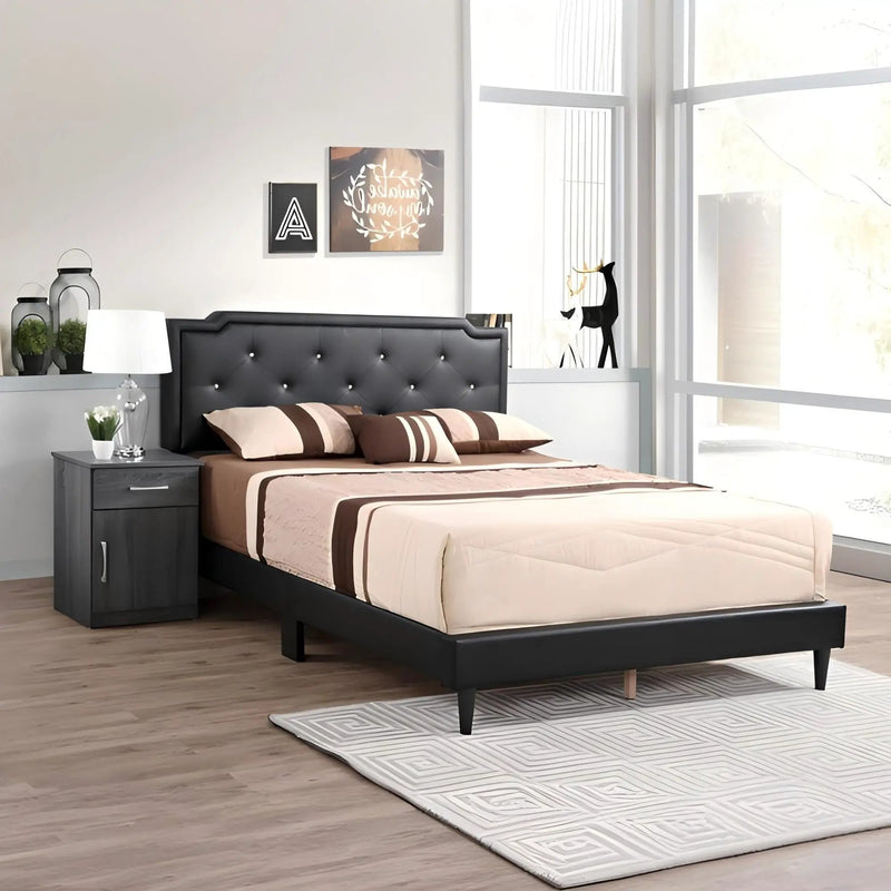 Button Tufted Bed Charming For Cozy Spaces by Unique Piece Furniture
