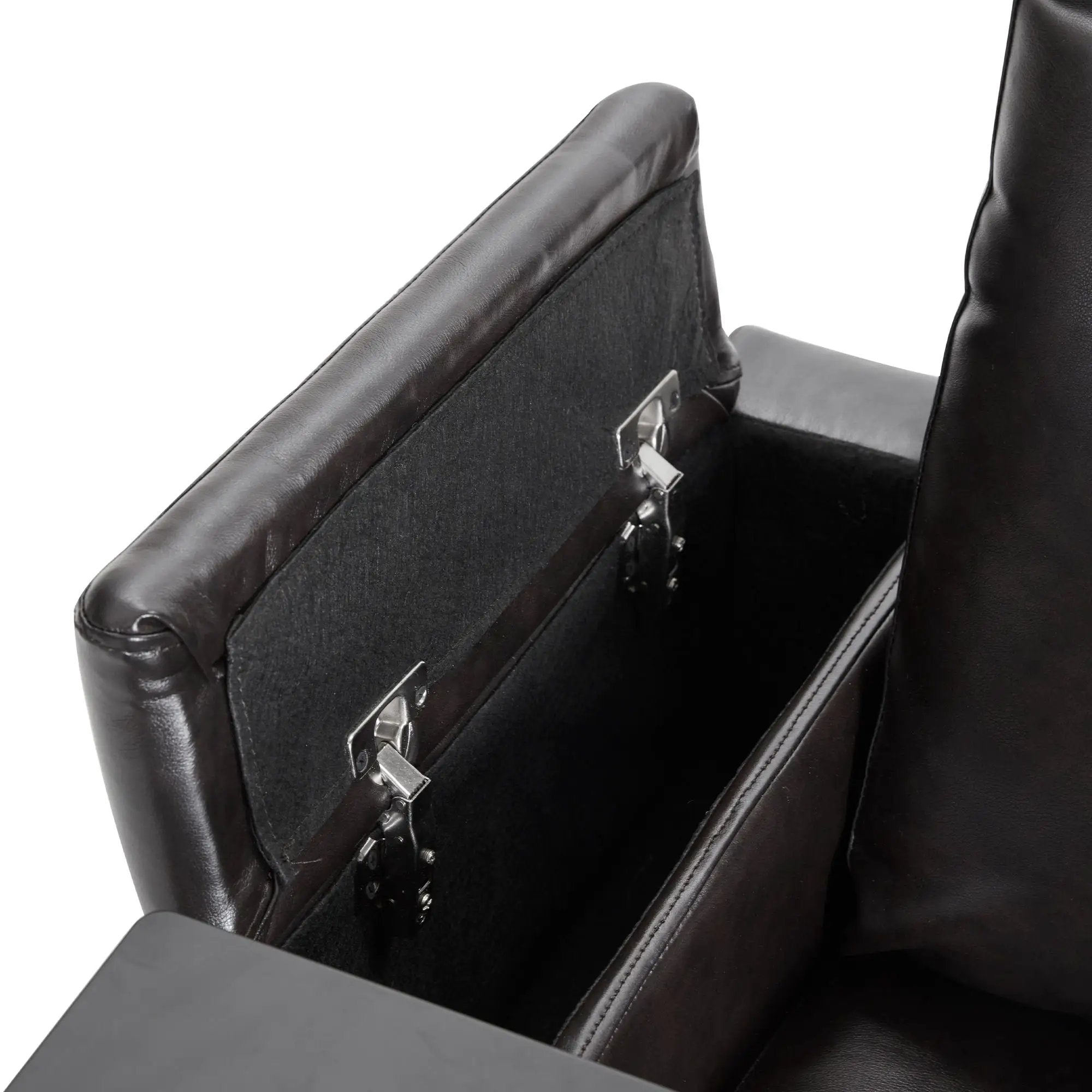 Power Motion Recliner With USB Charging Port And Hidden Arm Storage 2 Convenient Cup Holders Design And 360 Degree Swivel Tray Table by HouseOfZazla