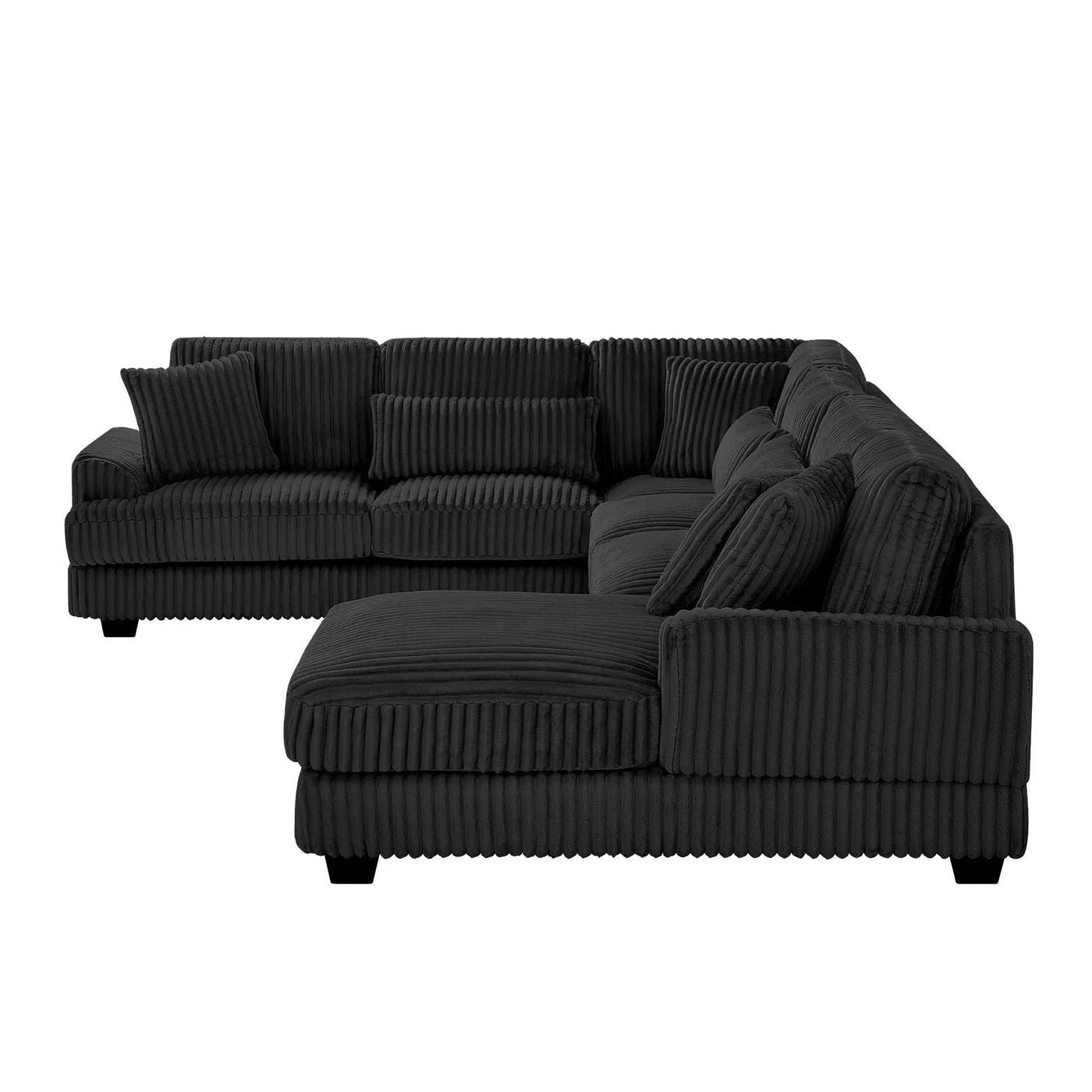 Oversized Sectional Sofa U - Shaped Sofa Couch Modern Sofa Upholstered In Soft With A Chaise Lounge For Living Room by HouseOfZazla