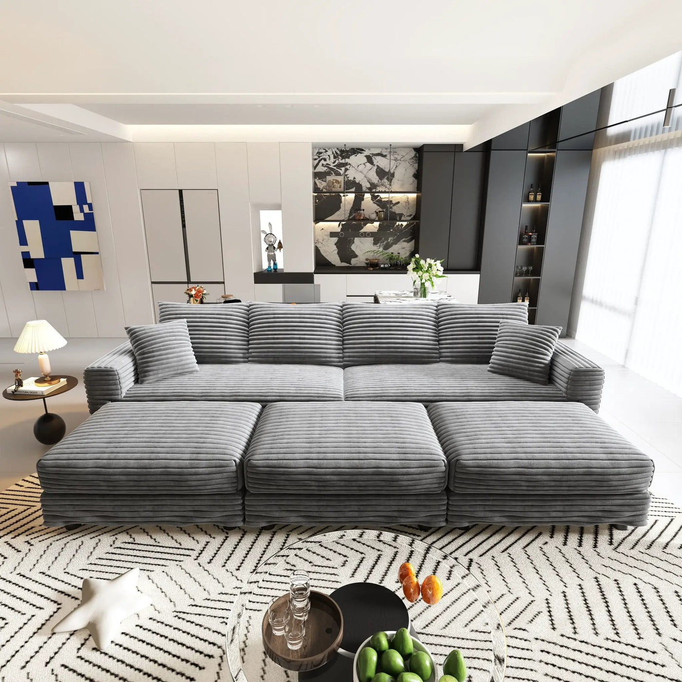 Modern Comfy Upholstered Sofa Cloud Couch & Deep Seat Couches by HouseOfZazla