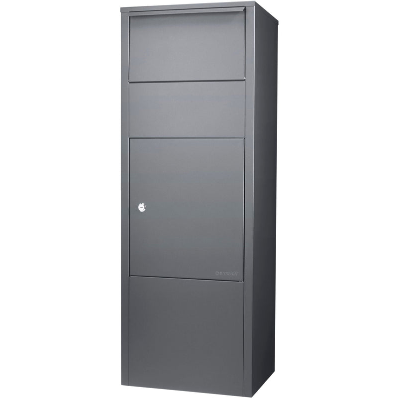Steel Large Single Compartment Locking Parcel Drop Box With Keyed Access - Gray by HouseOfZazla