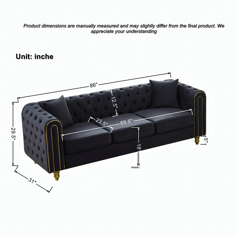 Modern Velvet Loveseat Sofa by HouseOfZazla