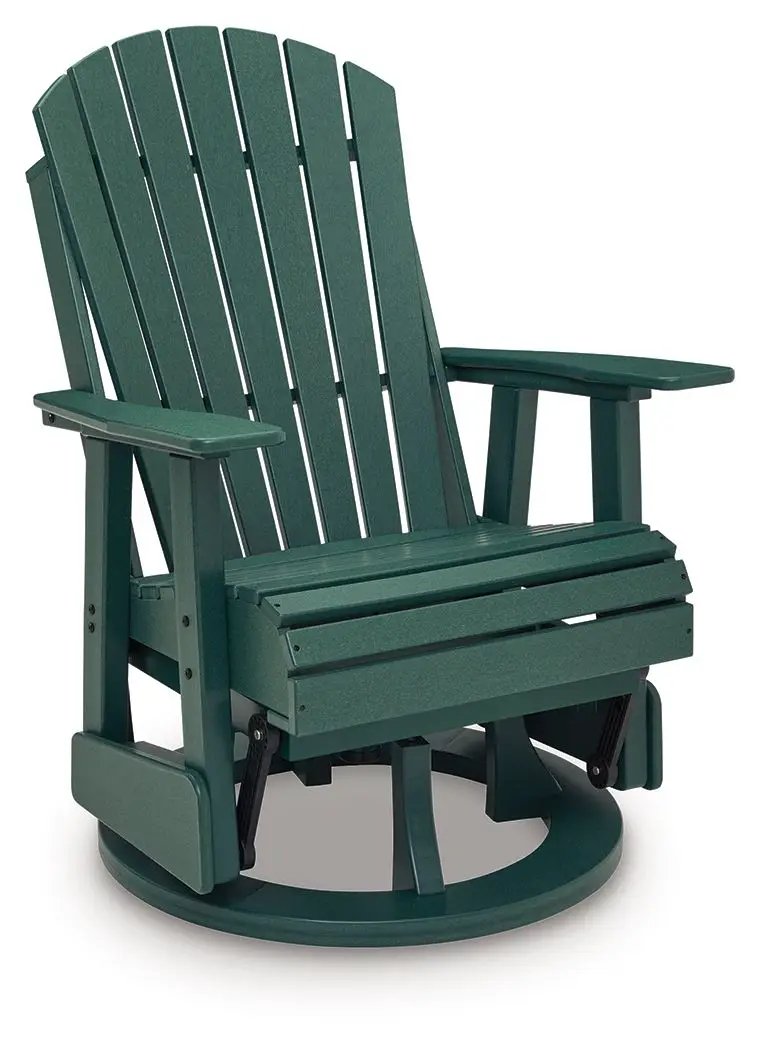 Shell Beach - Swivel Glider Chair - Green by Unique Piece Furniture