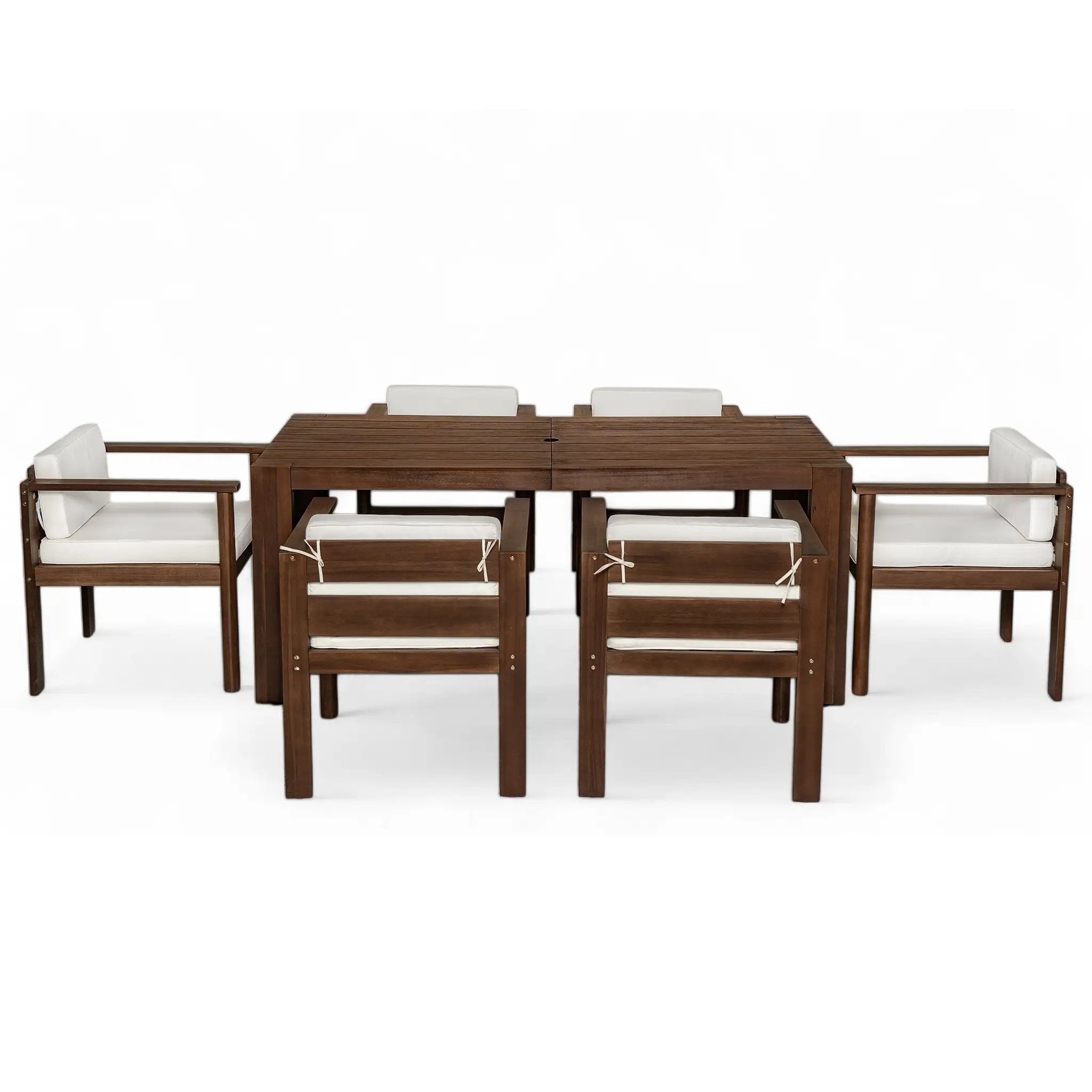 TREXM 7-Piece Patio Dining Table Set for 6 by HouseOfZazla