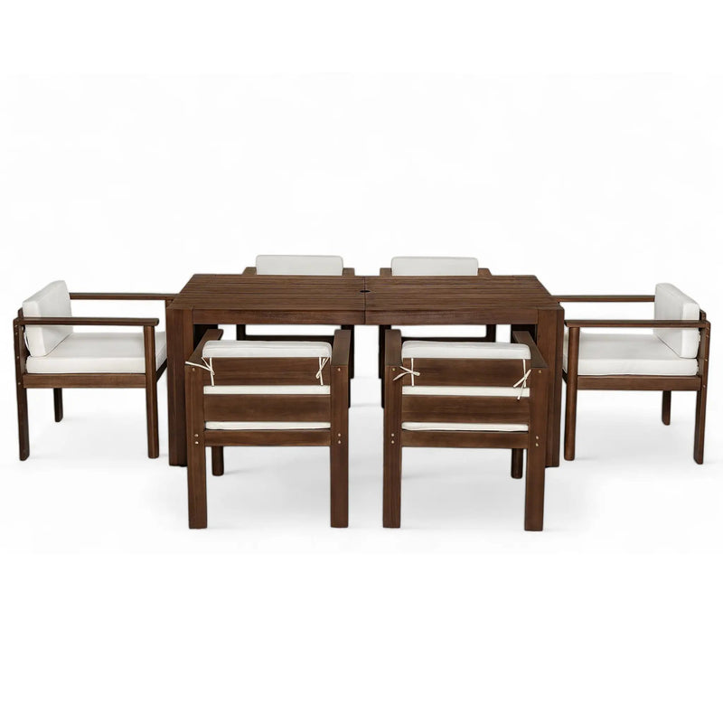 TREXM 7-Piece Patio Dining Table Set for 6 by HouseOfZazla