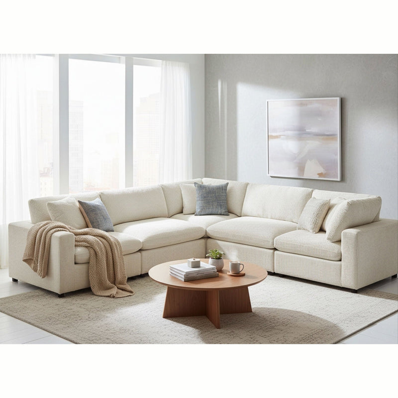 Chelsea - Modular 5 Piece Sectional by HouseOfZazla