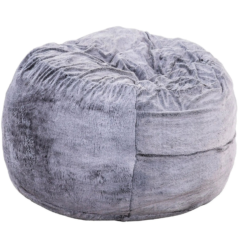 Classic 5Ft Memory Foam Bean Bag Chair, Soft Comfort Lounger - Purple by HouseOfZazla