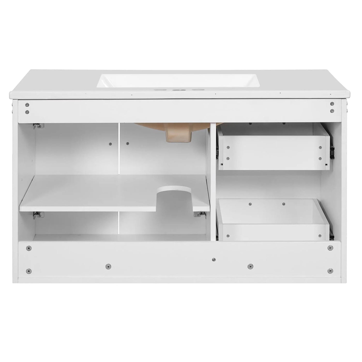 Wall Mounted Bathroom Vanity & Sink, 2 Drawers by HouseOfZazla