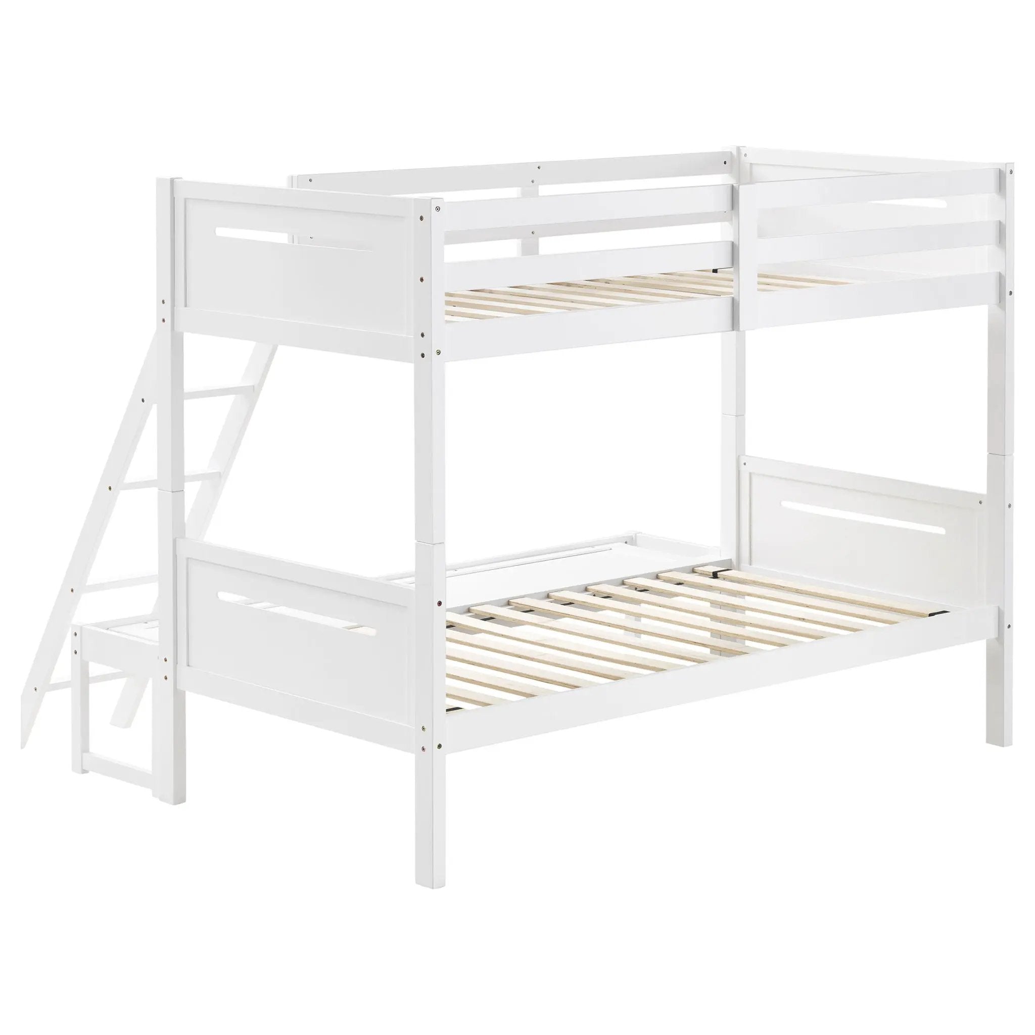 Littleton Wood Twin Over Full Bunk Bed White by Unique Piece Furniture