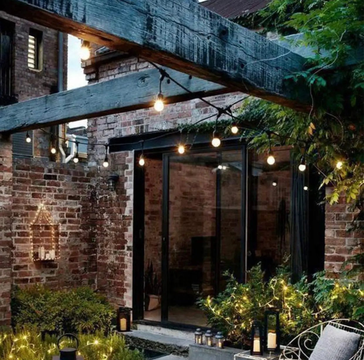 27F Solar Powered String Lights Waterproof LED Hanging Edison Bulb Lights with 12 Bulbs by Outdoor Solar Outlet