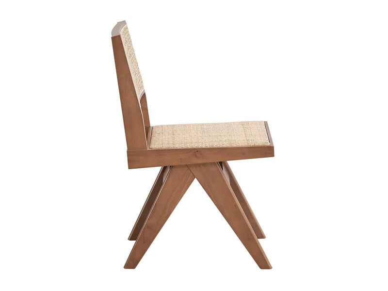 Velentina Rattan Side Chair (Set of 2) - Natural by HouseOfZazla