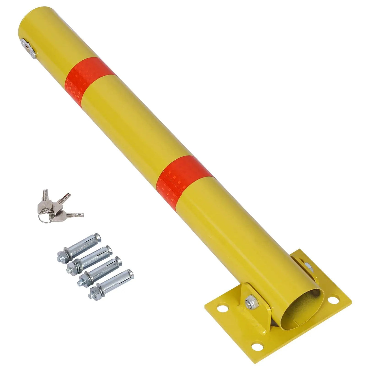 Parking Bollard Pole Barrier With Lock for Car Parking Protection by HouseOfZazla