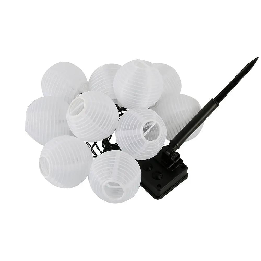 27Ft Solar Lamp Lantern Led Solar Garden Light Garland -10 Bulbs by Outdoor Solar Outlet