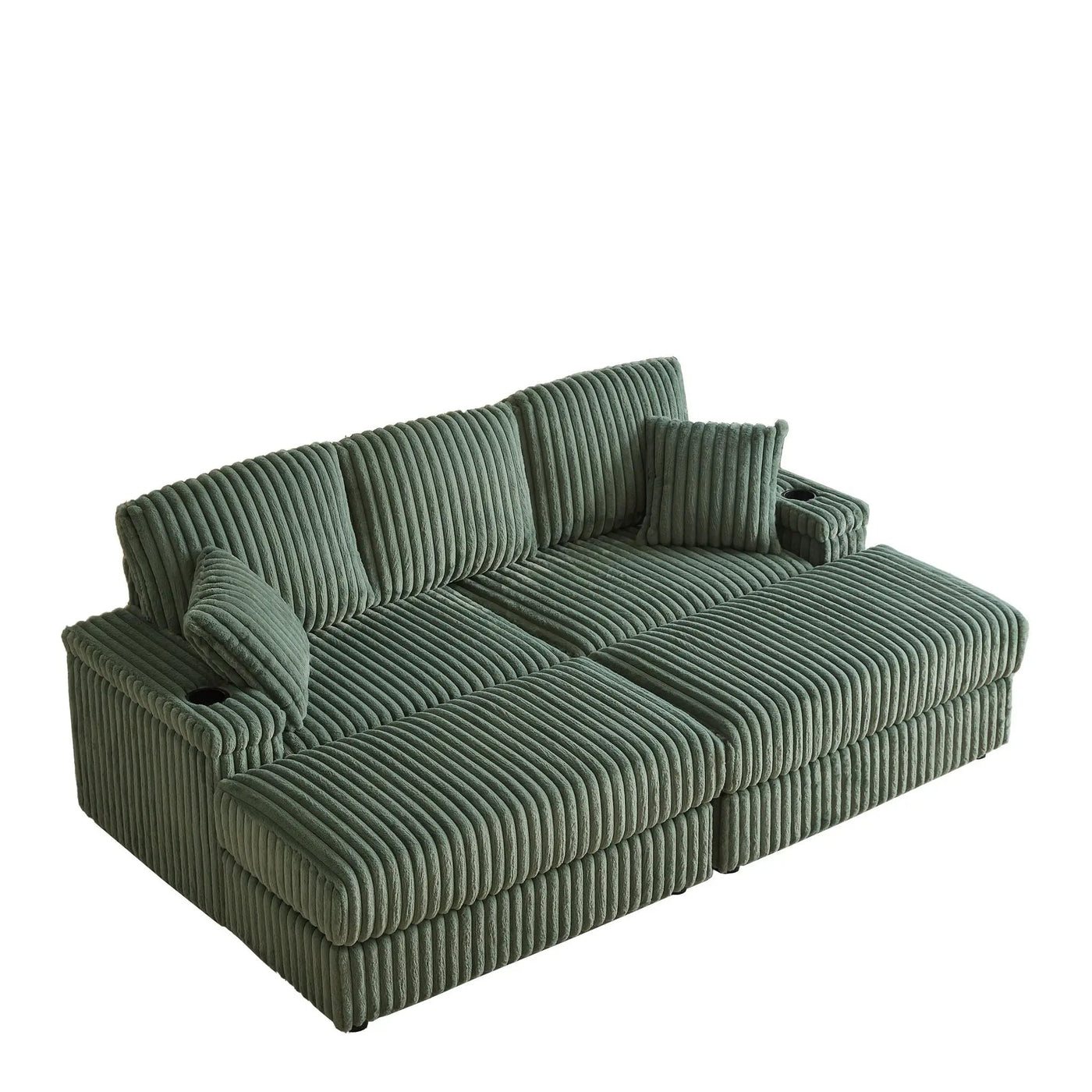3 Seater Sofa With 2 Ottomans For Living Room by HouseOfZazla