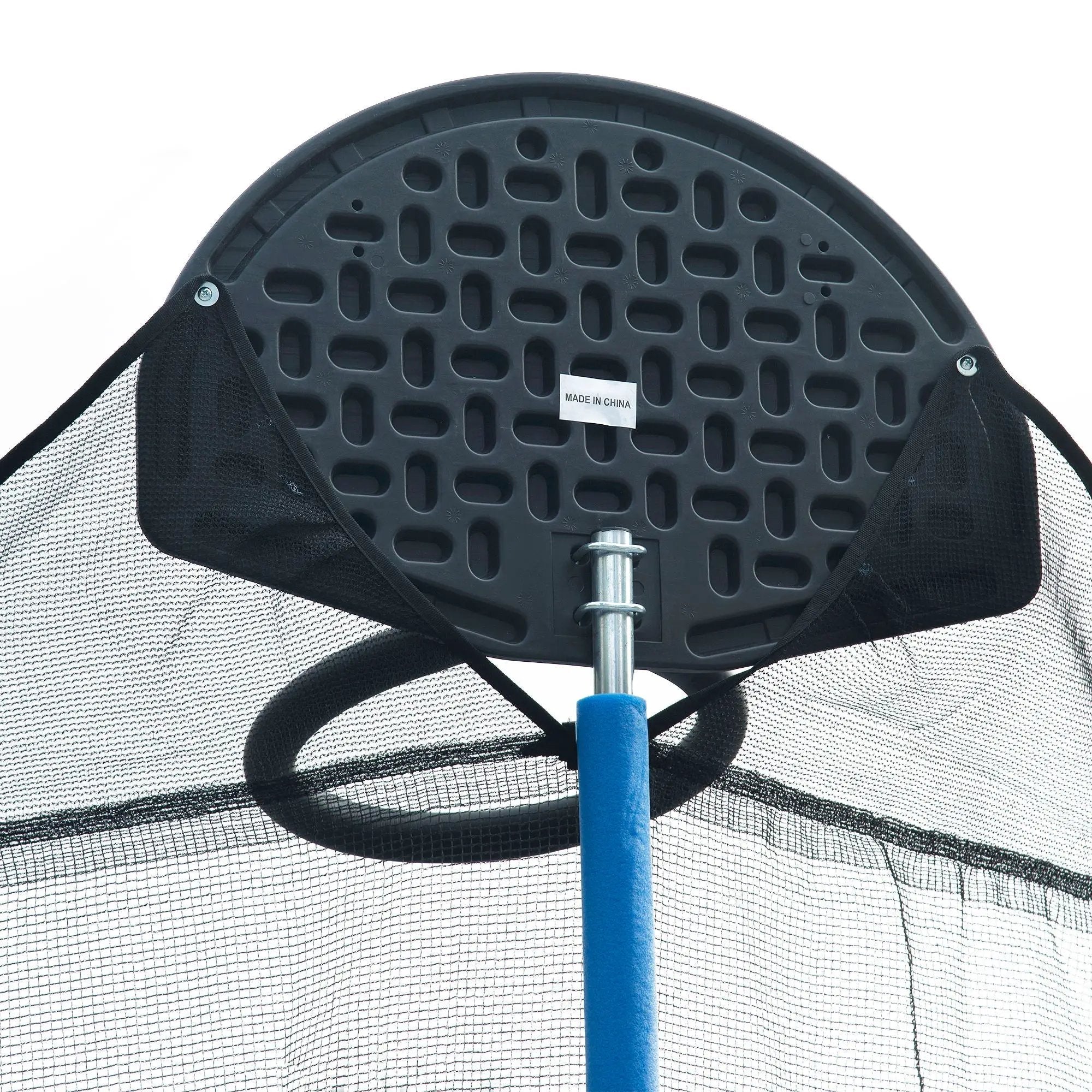 14Ft Trampoline For Adults & Kids With Basketball Hoop, Outdoor Trampolines With Ladder And Safety Enclosure Net For Kids And Adults - Blue by HouseOfZazla