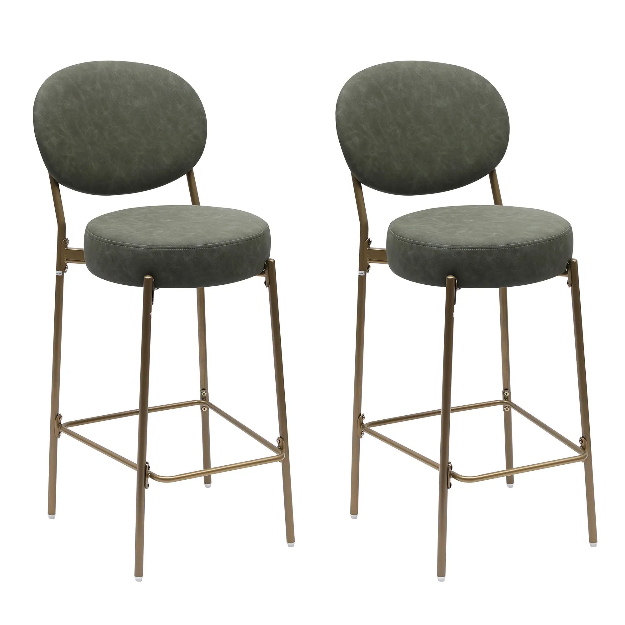29'' H Upholstered Bar Stools Set of 2 by HouseOfZazla