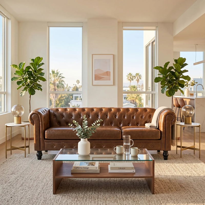 Elegant Tufted Sofa by HouseOfZazla