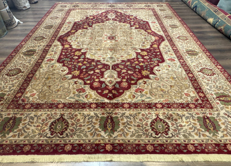 Karastan Rug 8.8 x 12, Antique Legends Royal Tabriz, Wool Pile, Vintage, Rare Design by Jewel Rugs