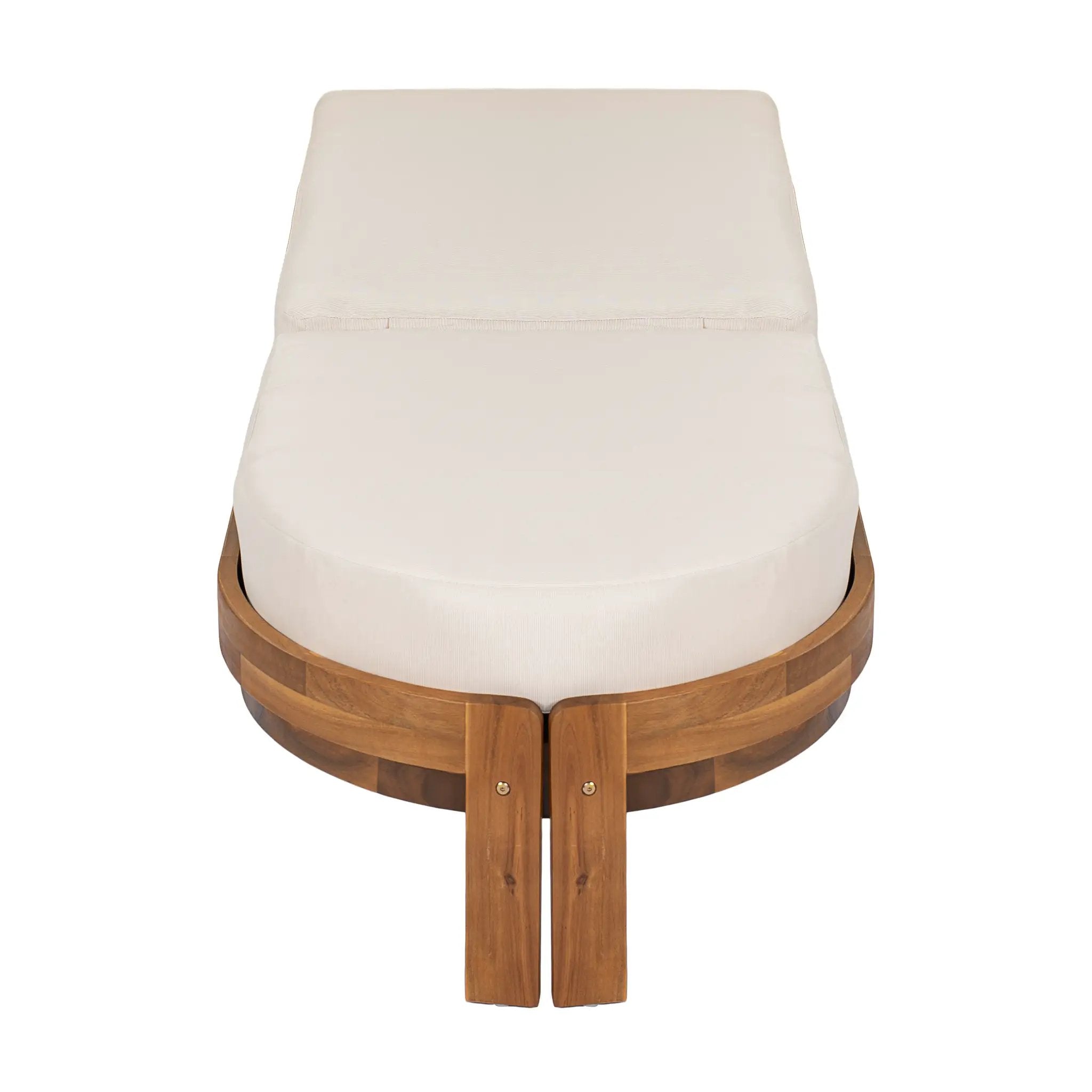 Patio Acacia Wood Chaise Lounge Chairs with Adjustable Backrest Set of 2 by HouseOfZazla