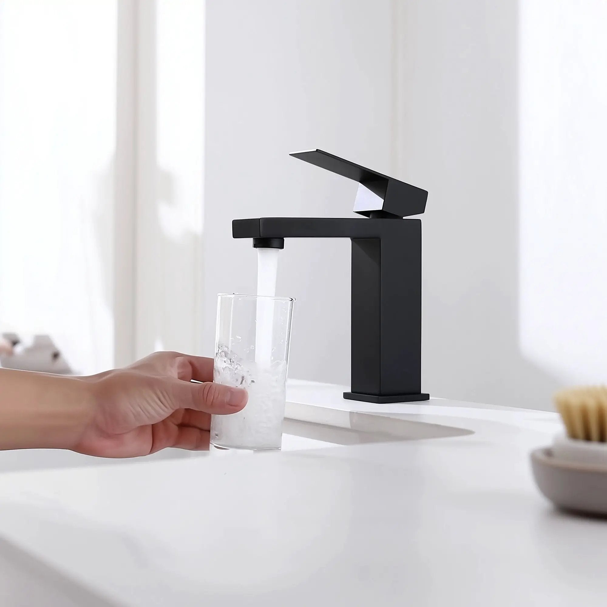 Single Handle Bathroom Faucet, Matte by HouseOfZazla