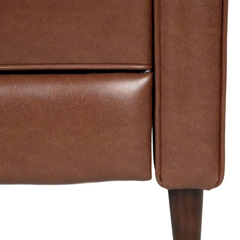 Mid-Century Modern Recliner With Button Tufted Waffle Stitch by HouseOfZazla