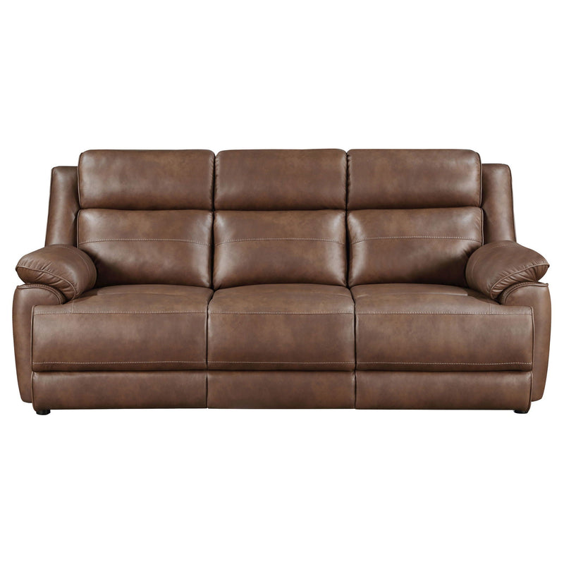 Worthington - Padded Arm Sofa - Dark Brown