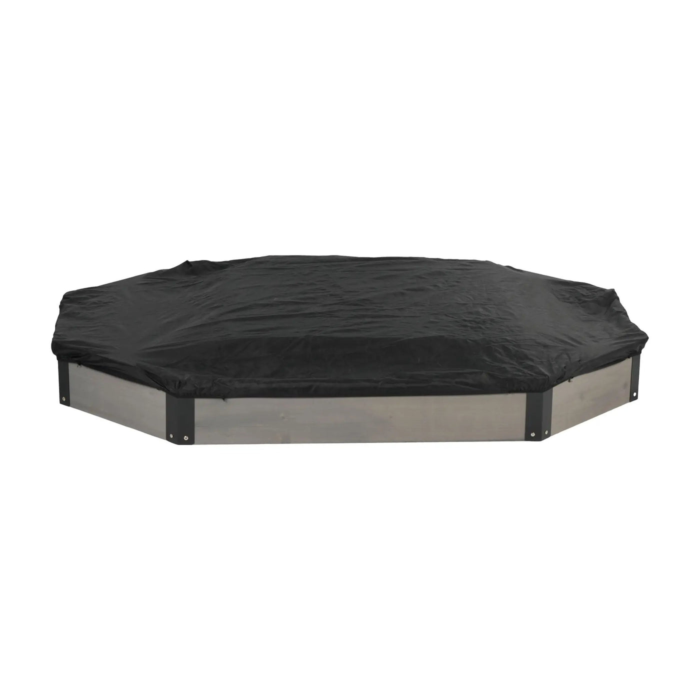 Octagon Sandbox With Storage, Sandpit With Cover And Liner For Backyard by HouseOfZazla