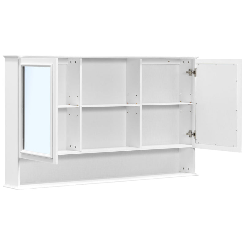 Wall Mounted Bathroom Medicine Cabinet With Double Mirrored Doors by HouseOfZazla