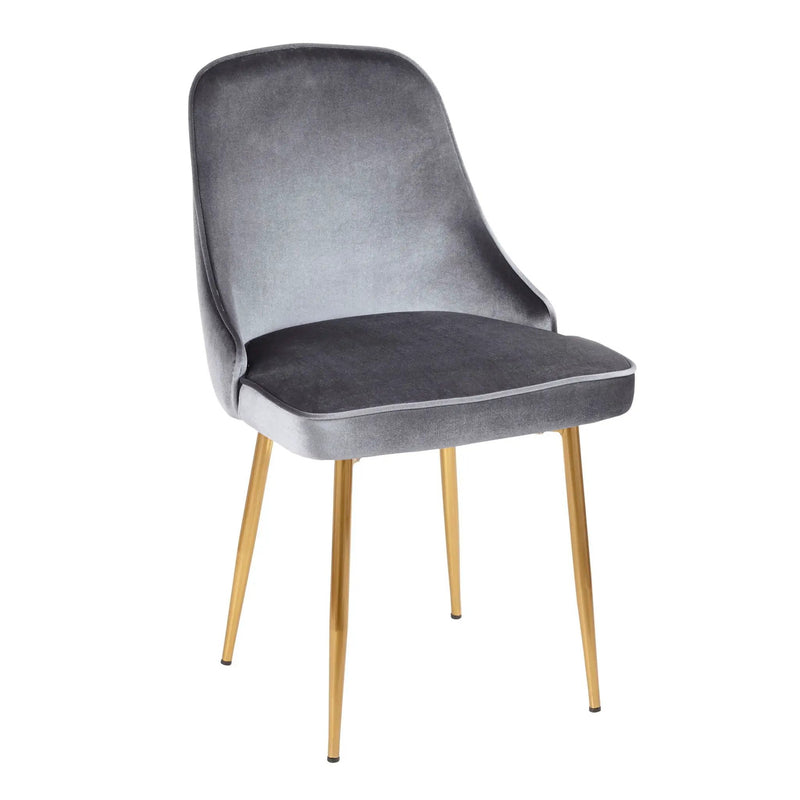Marcel - Contemporary / Glam Dining Chair (Set of 2) by HouseOfZazla