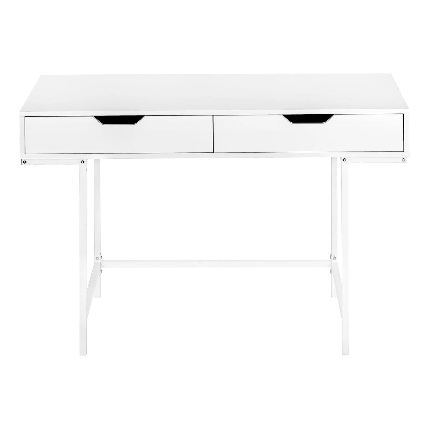 Computer Desk For Home Office, Storage Drawers, Marble Look Contemporary & Modern by Unique Piece Furniture