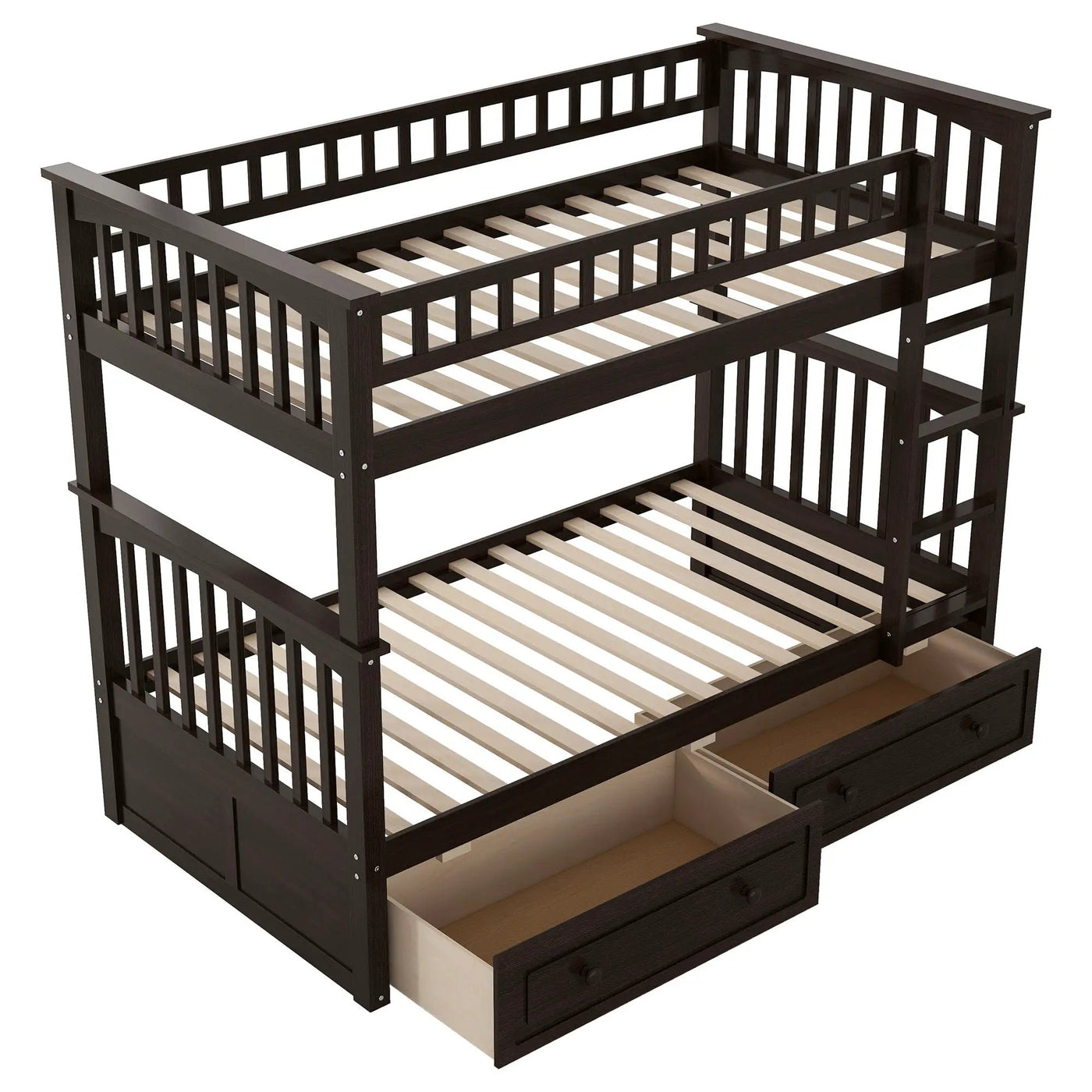 Bunk Bed With Drawers, Convertible Design by HouseOfZazla