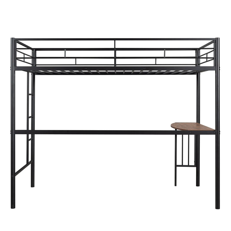 Bunk Bed With Desk, Ladder And Quality Slats For Bedroom