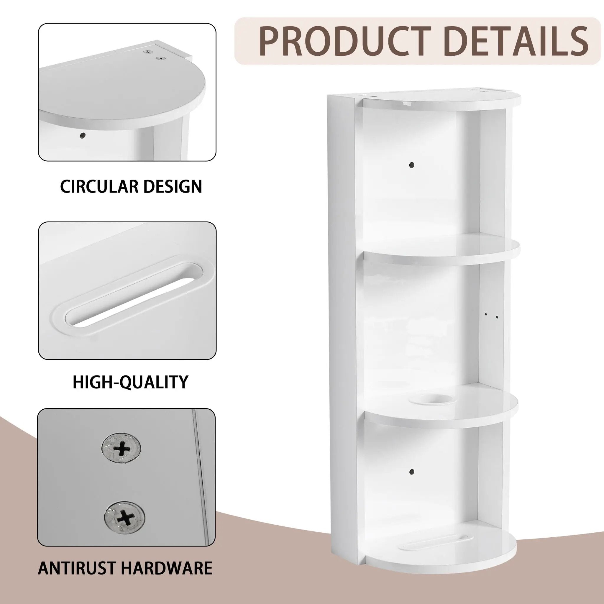 Bathroom Wall Mounted Storage Rack With Float Mounting Design by Unique Piece Furniture