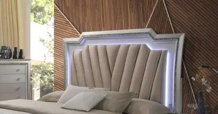 Kaitlyn - Bed With LED & Storage by Unique Piece Furniture