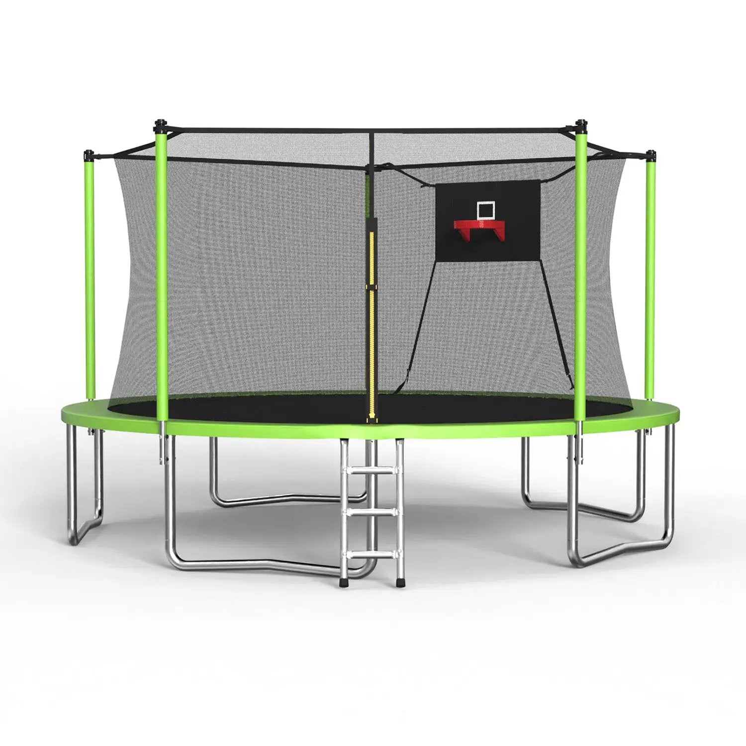 14FT Sports Fitness Trampoline with Enclosure Net by HouseOfZazla