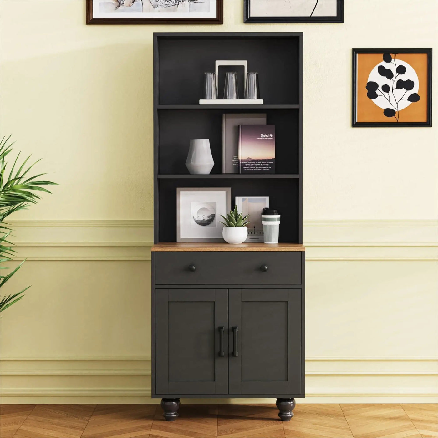 On-Trend Farmhouse Storage Cabinet with Adjustable Shelves by HouseOfZazla