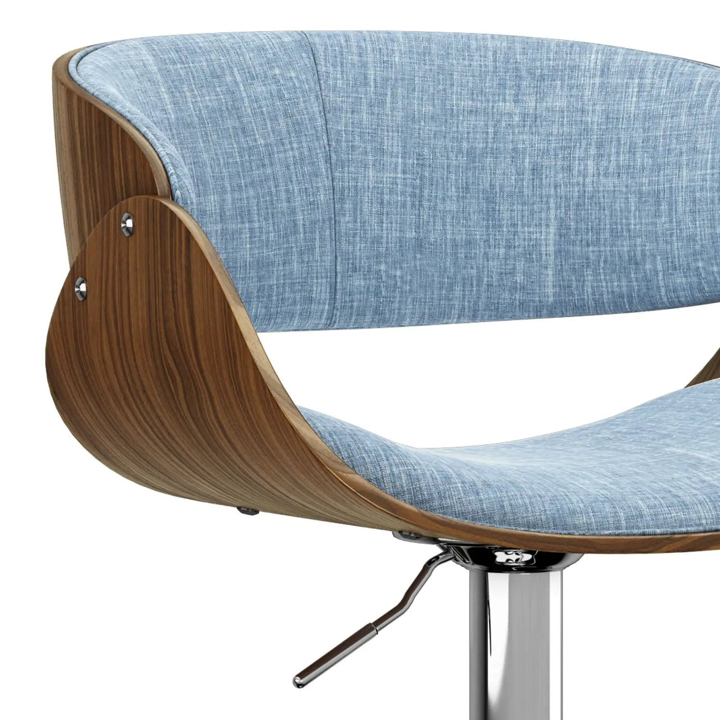Amery - Mid Century Modern Adjustable Swivel Bar Stool by HouseOfZazla