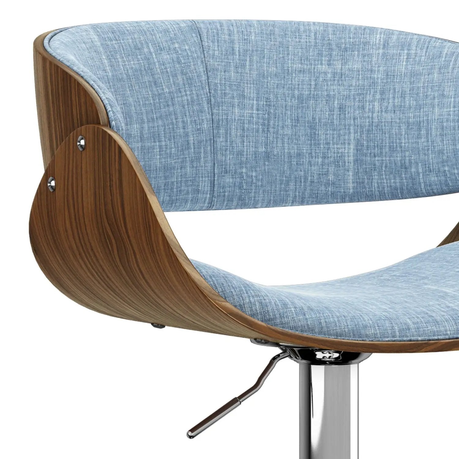 Amery - Mid Century Modern Adjustable Swivel Bar Stool by HouseOfZazla