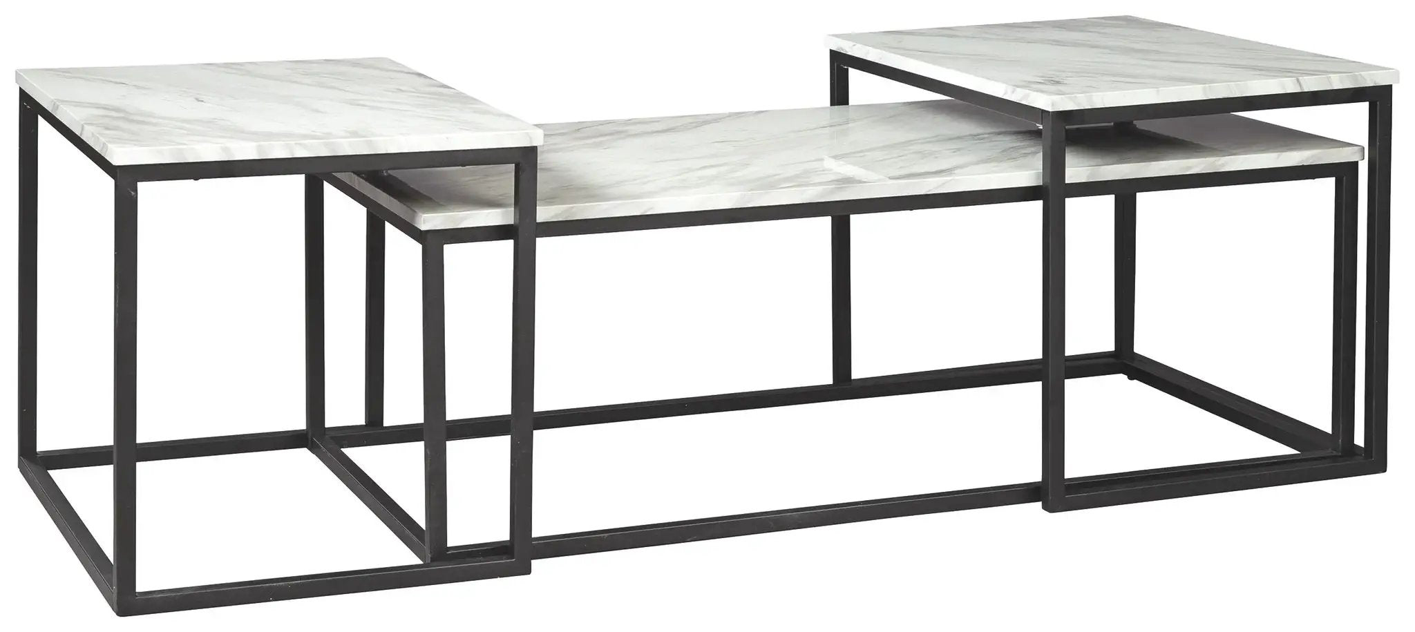 Donnesta - Occasional Table Set (Set of 3) - Gray / Black by Unique Piece Furniture