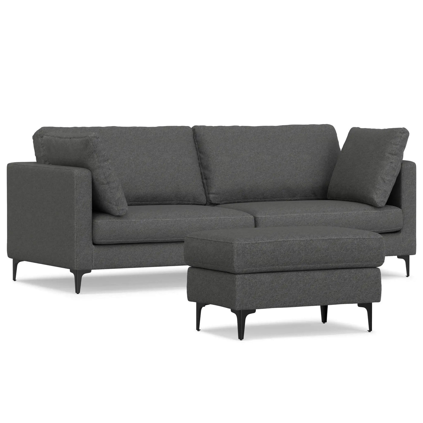 Ava - Mid Century Sofa With Ottoman Set by HouseOfZazla