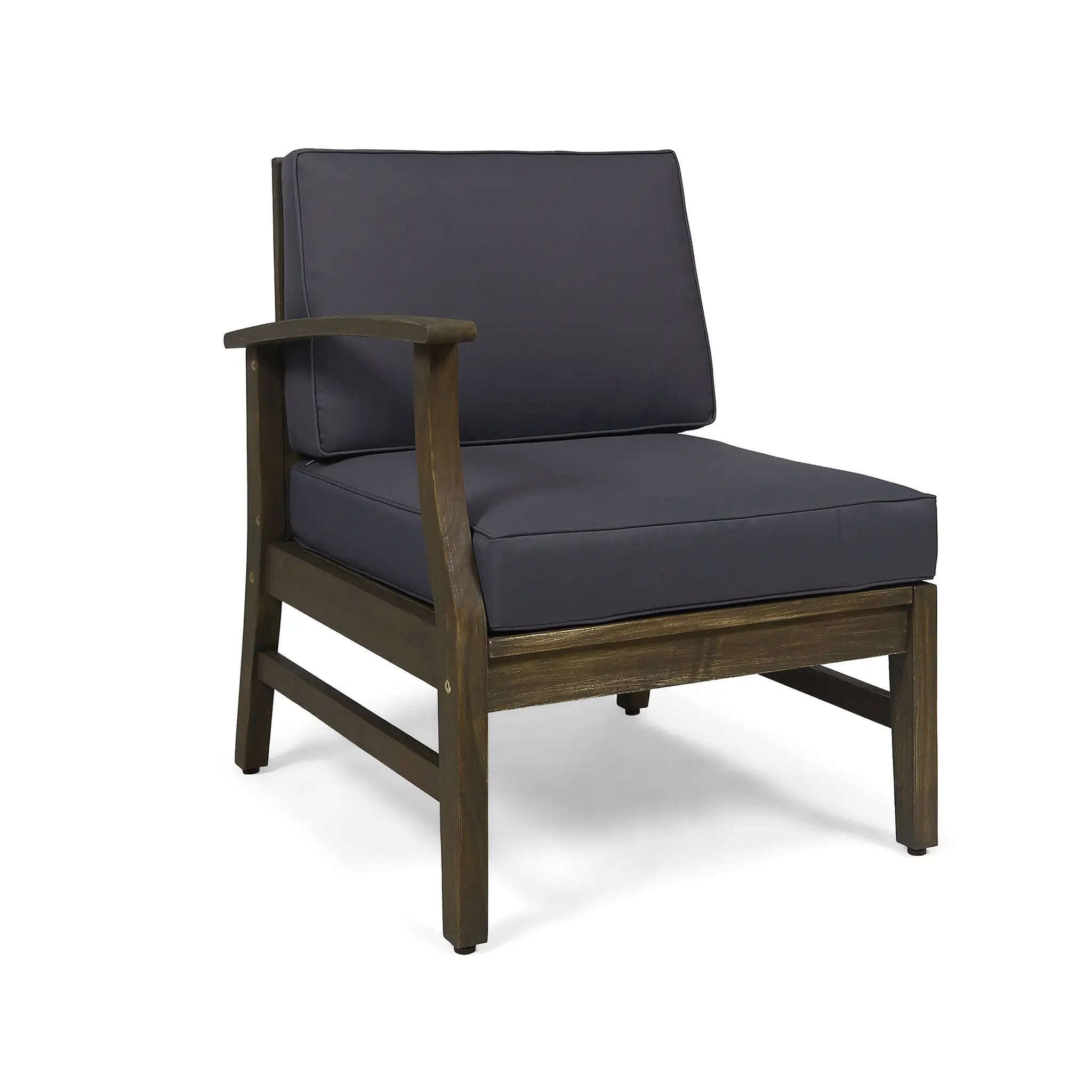 Perla 6-Piece Dark Grey Outdoor Sofa Set by HouseOfZazla
