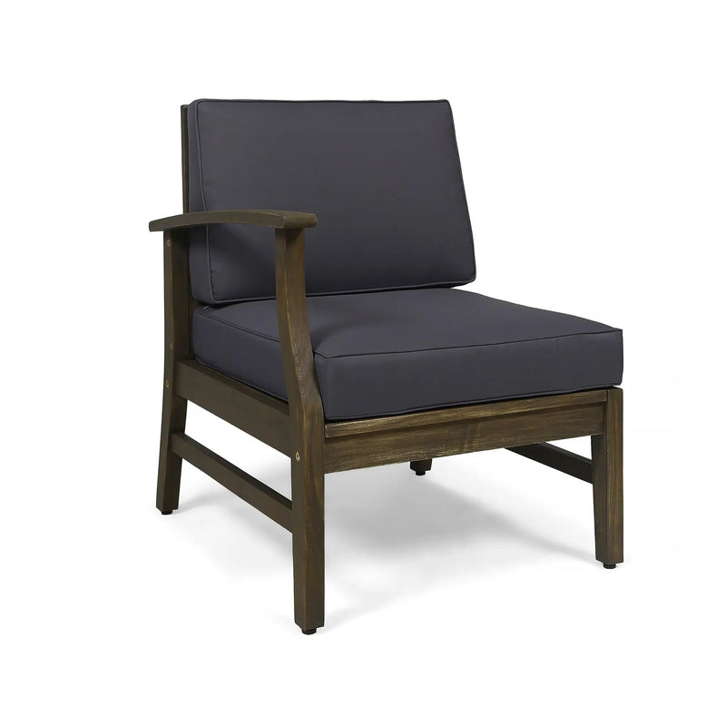 Perla 6-Piece Dark Grey Outdoor Sofa Set by HouseOfZazla