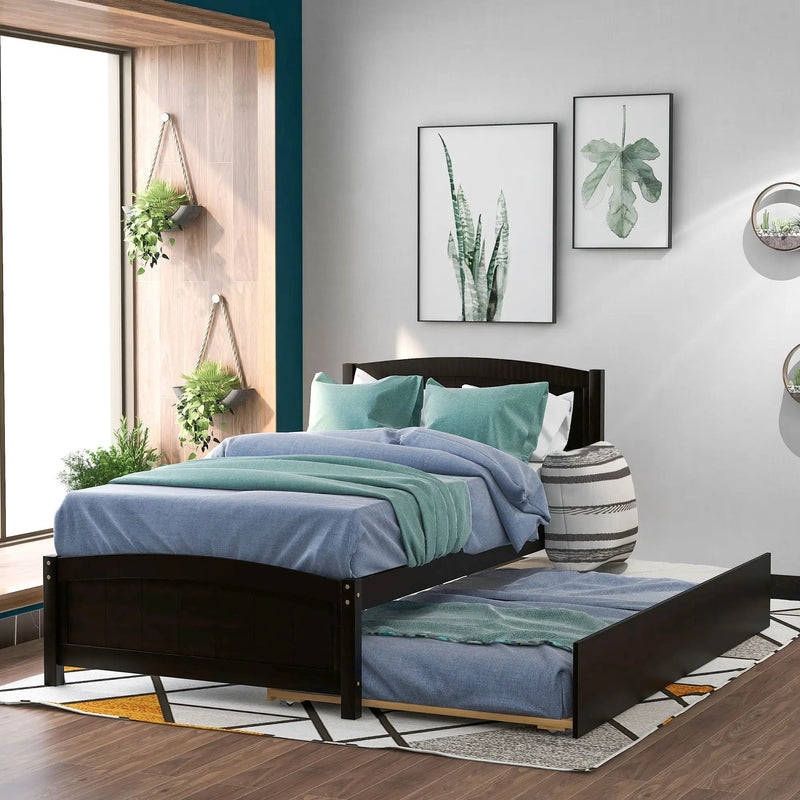 Platform Bed & Headboard, Footboard And Wood Slat Support by Unique Piece Furniture