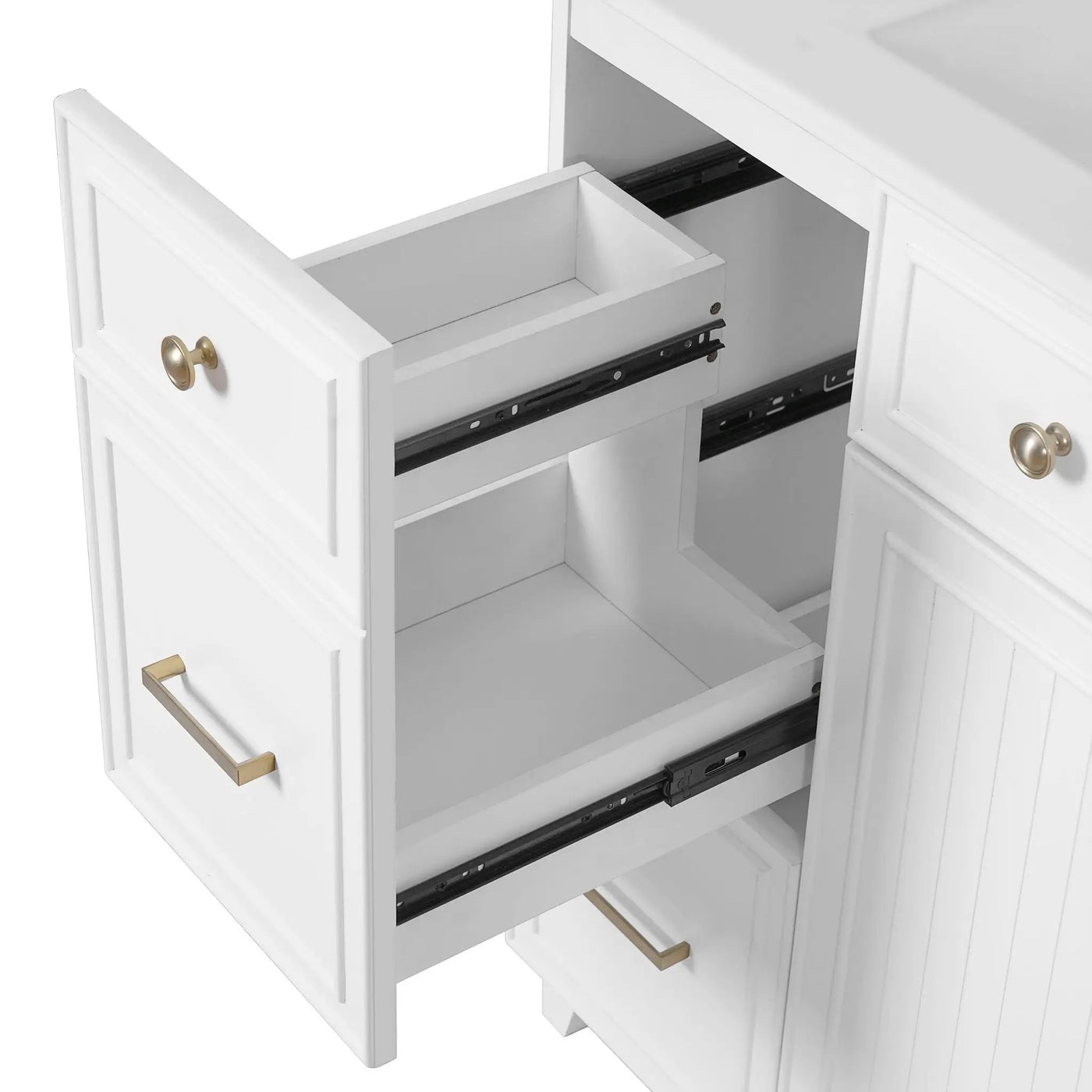 Bathroom Vanity With Sink, Soft Close Doors, Adjustable Shelves by HouseOfZazla