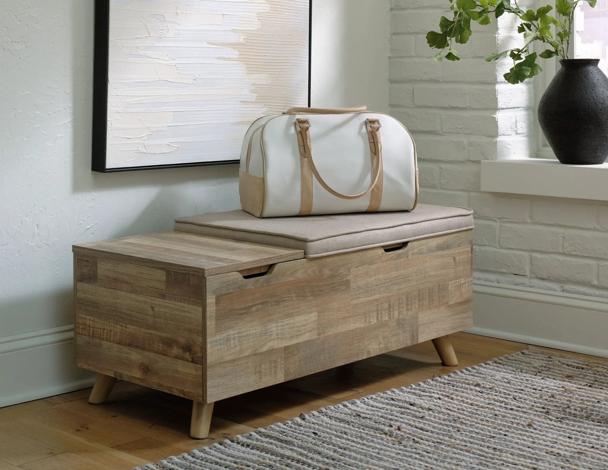 Gerdanet - Storage Bench - Beige by Unique Piece Furniture