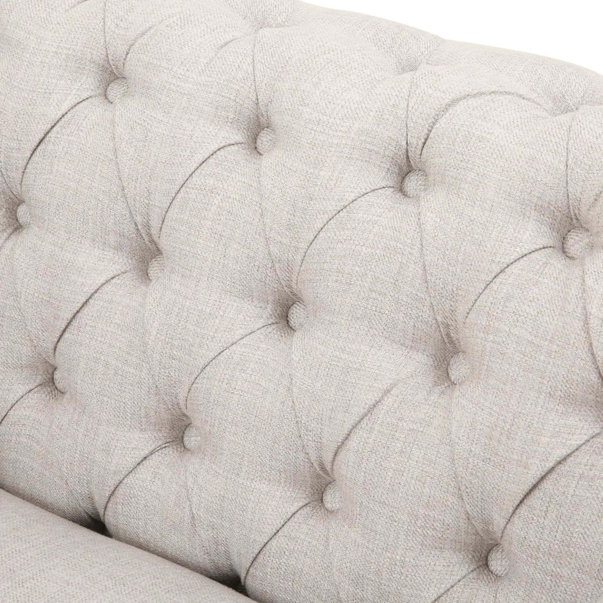 Nexuson Upholstered Chesterfield Chair With Deep Tufted And Nailhead Trim by HouseOfZazla