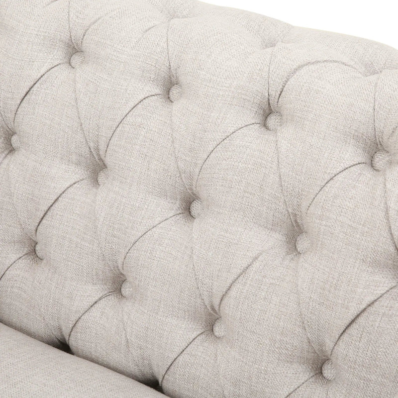 Nexuson Upholstered Chesterfield Chair With Deep Tufted And Nailhead Trim by HouseOfZazla